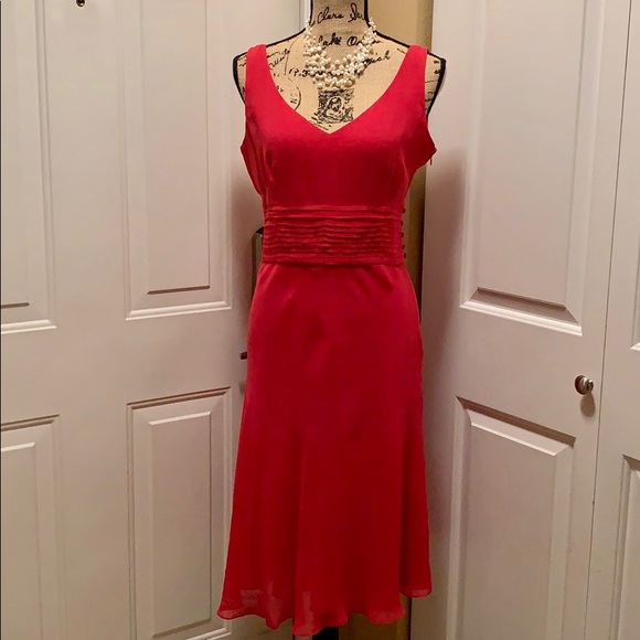 Ann Taylor Silk Fuchsia Dress - Picture 2 of 6
